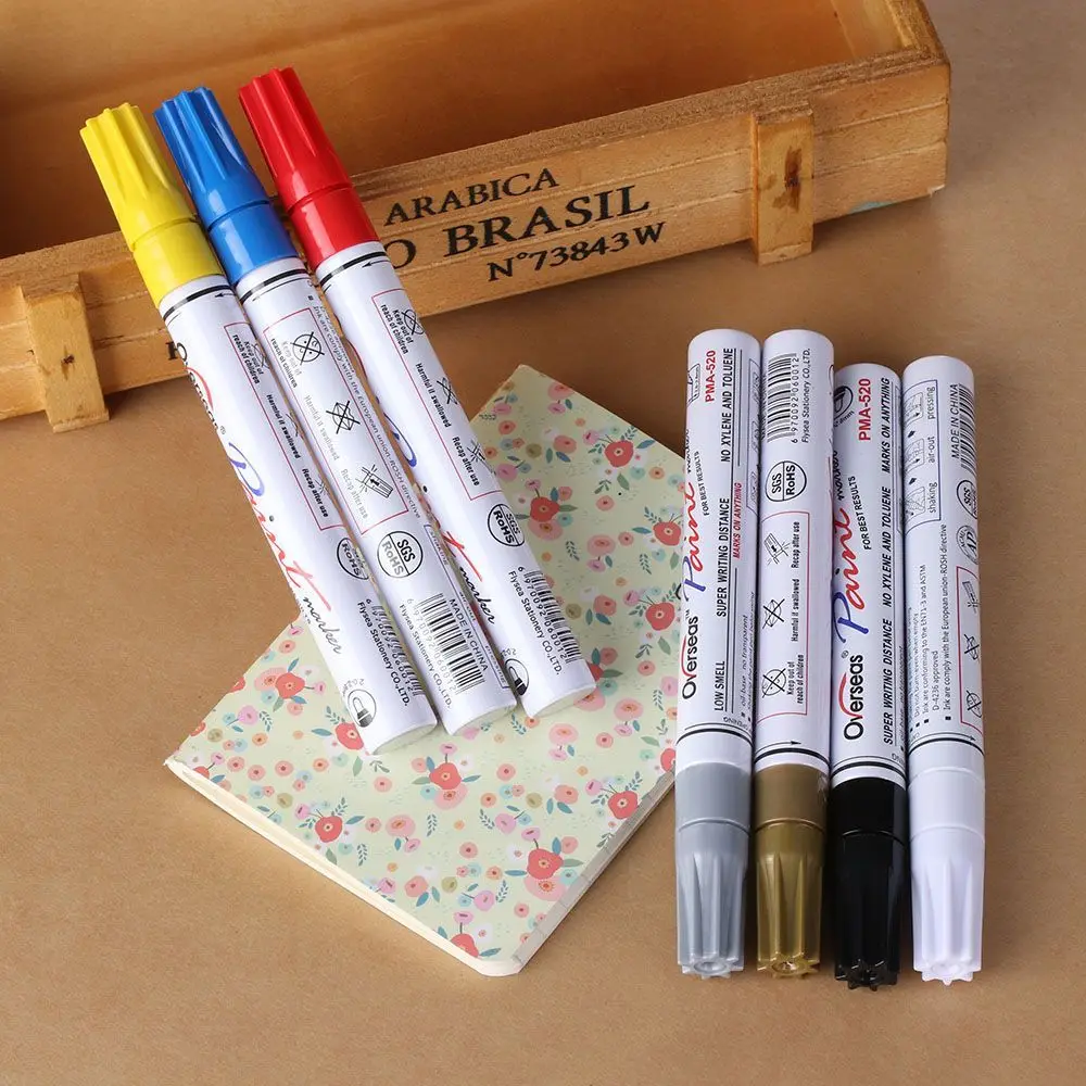 Universal Waterproof Permanent Paint Marker Pen Car Tyre Tire Tread Rubber Metal