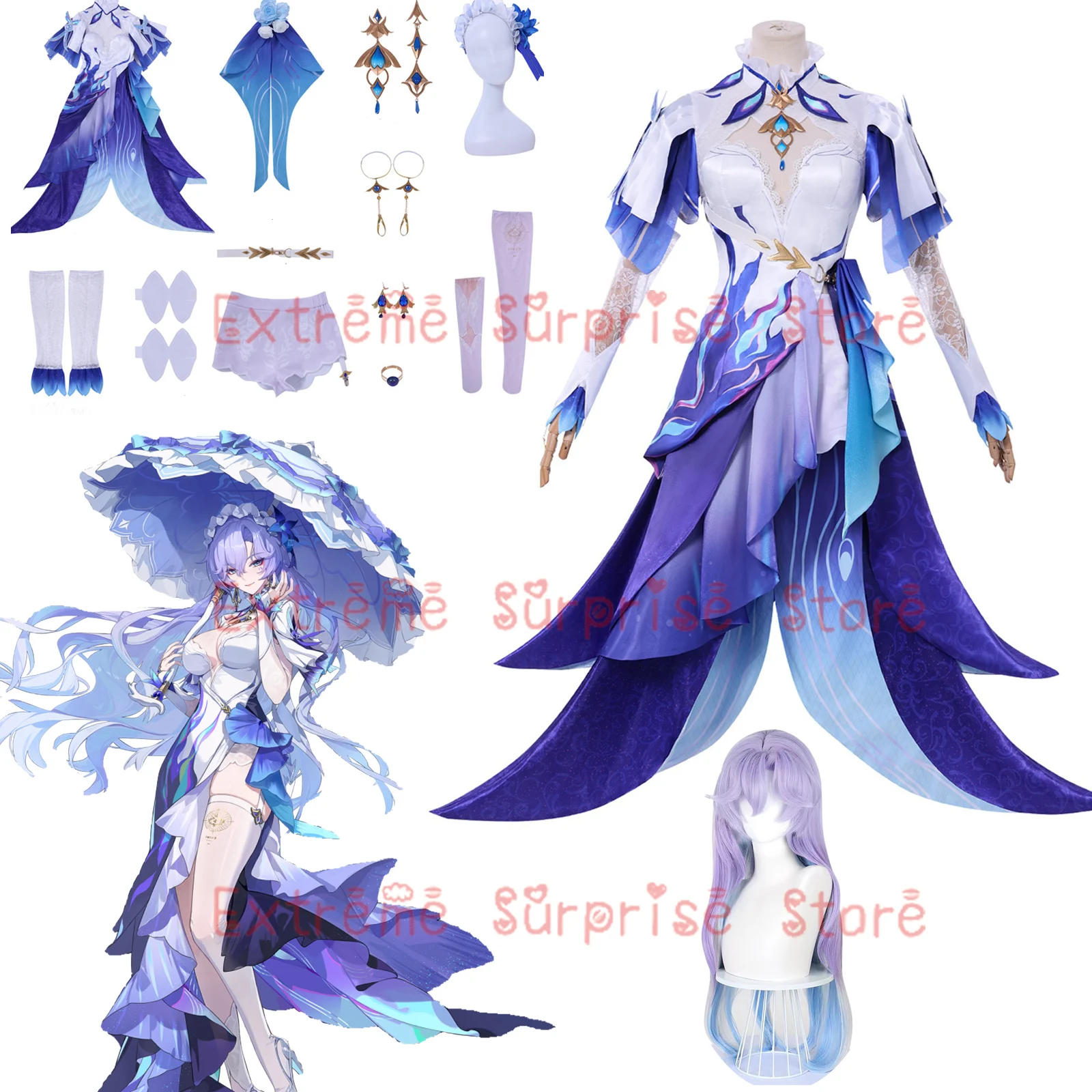 

CosplayGame Wuthering Waves Cantarella Cosplay Costume Full Set Wuwa Cantarella Cosplay Sexy dress Uniform Outfis Wig Props