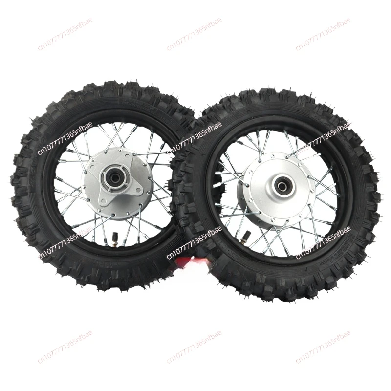 Adecuado para motocicleta todoterreno, neumático de rueda de 2,50-10 pulgadas, cadena de piñón 420-37T, cadena rota