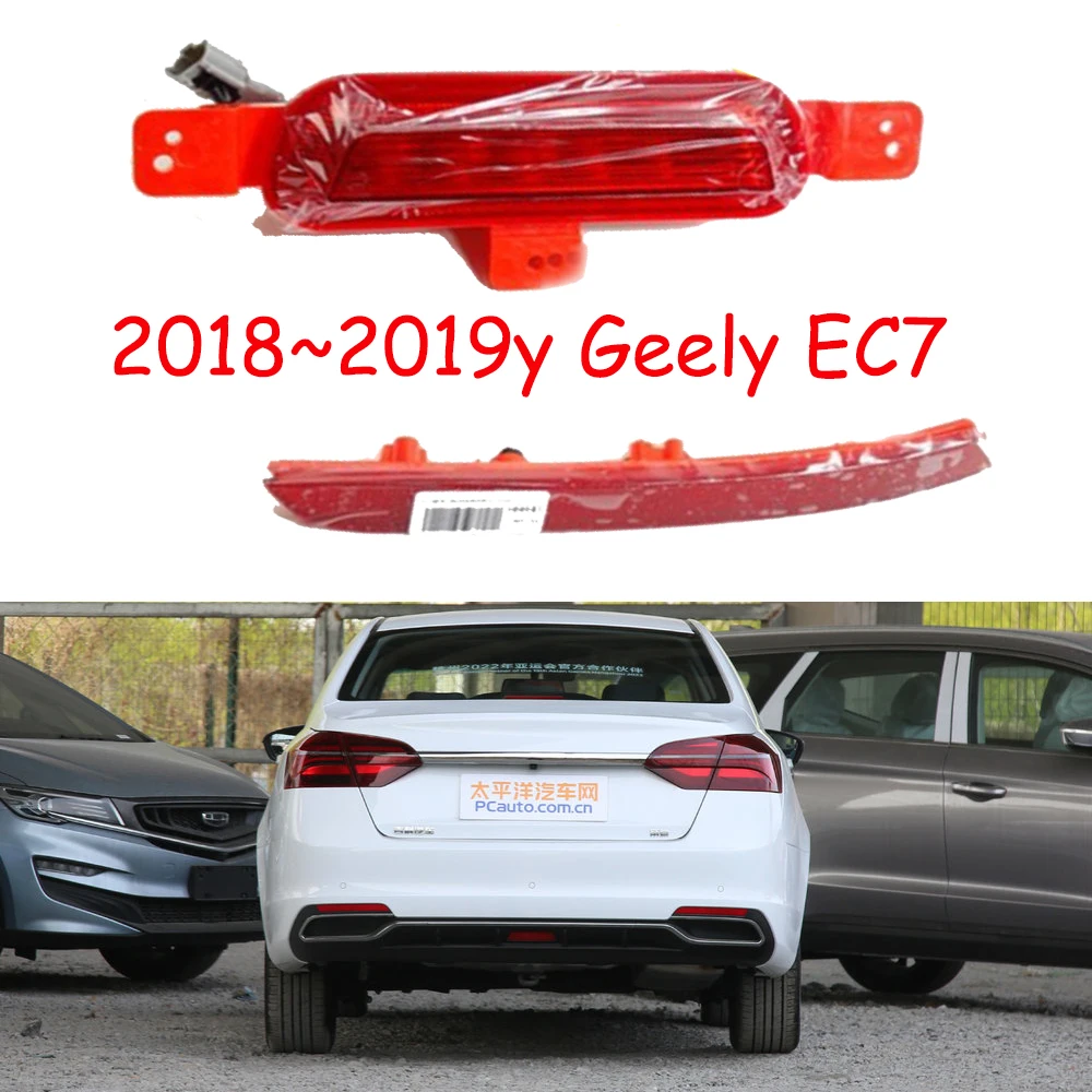 1pcs car accessories bumper tail light Geely Emgrand EC7 taillight 2018~2019y Reflector fog Taillamp Geely fog lamp