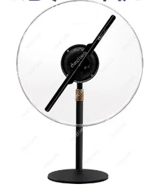 3D Holographic Projector Naked Eye Support Music Player Desktop 3D Fan Advertising Logo Light Remote Advertise Display Machine