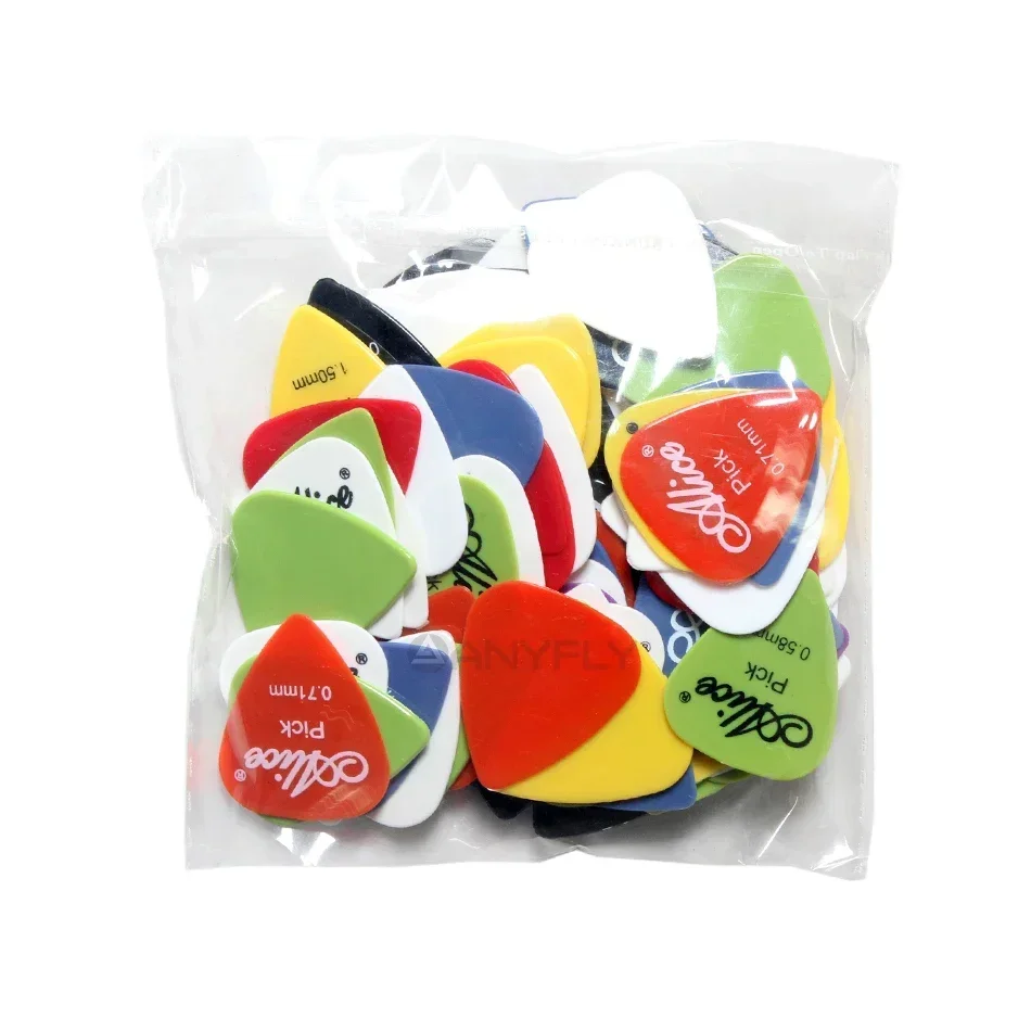 Alice 100pcs/Set Guitar Picks Alice AP-100E Acoustic Electric Smooth Nylon Guitar Picks Wholesales