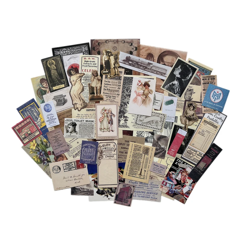 Oude Foto 'S Poster Planeet Nostalgische Stickers Junk Journal Planner Scrapbooking Vintage Kaart Decoratieve Diy Ambachtelijke Fotoalbums