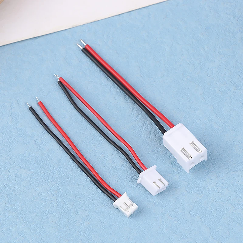 10Pcs/set Small Mini JST 1.0/1.25/1.5/2.0/2.54/3.96mm PH 2.0mm XH 2.54mm 2 Pin Male Female Plug Jack Connector Cable Wire