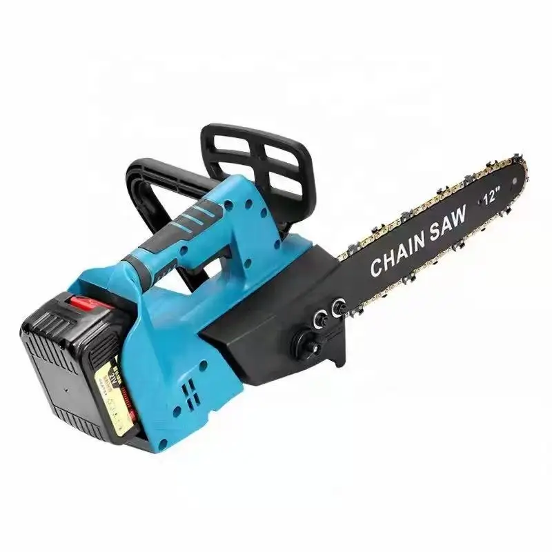 Hand-Held Lithium Battery Logging Chainsaw High-Power Household Outdoor Electric Chainsaw For Trees