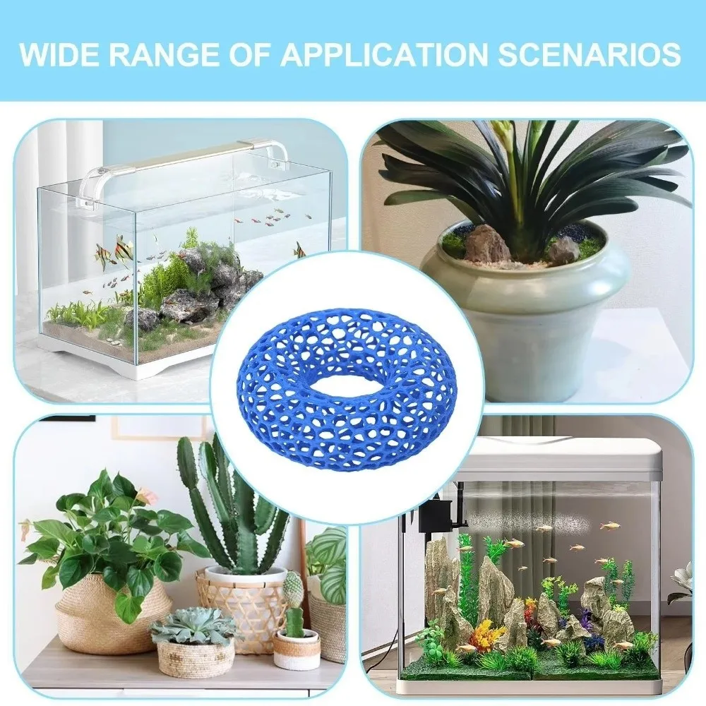 3D Printed Fish Shrimp Hiding Cave Hollow Round Plant Anchoring Shrimp Shelter Cave 3D Prin Porous Structure