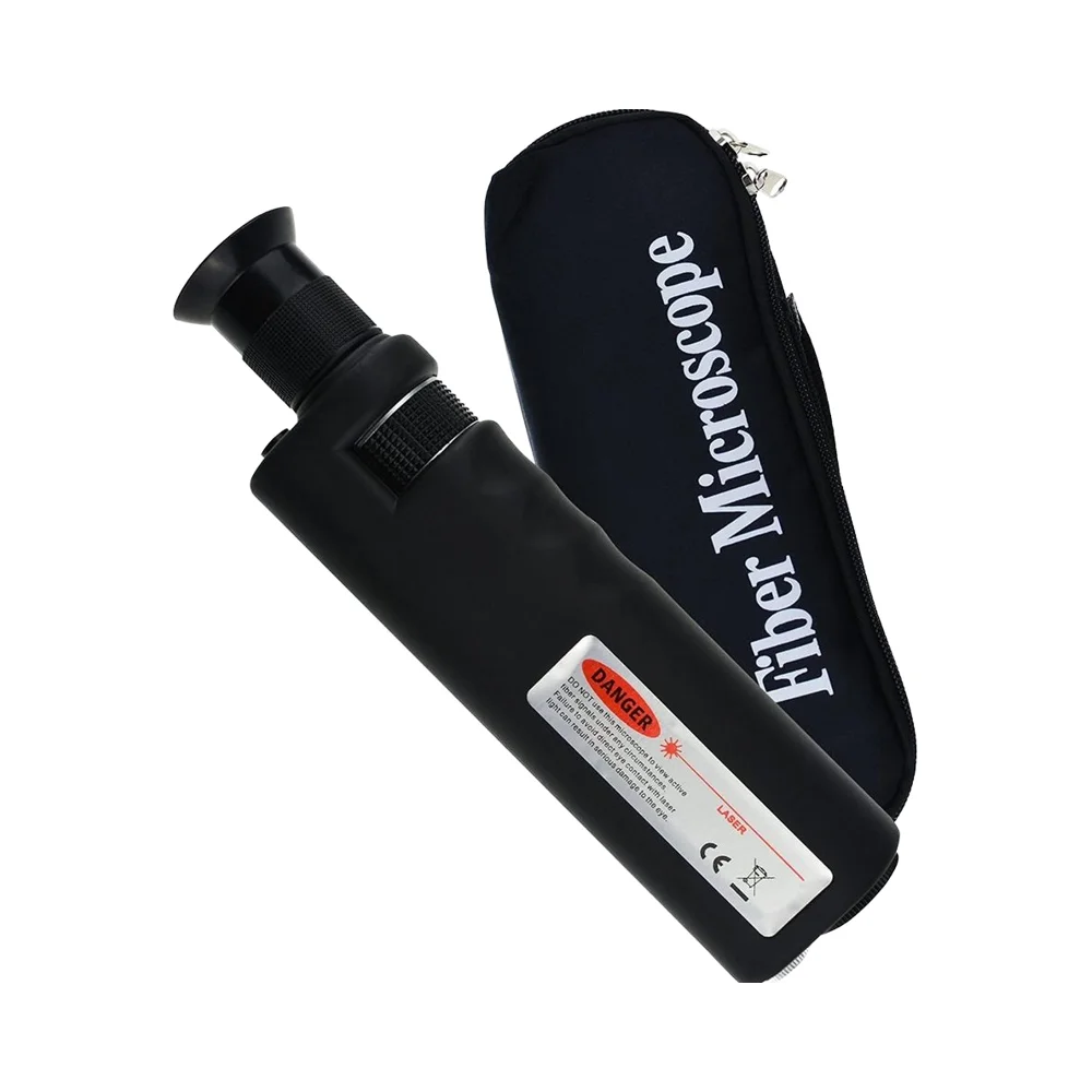 

400x Handheld Fiber Optic Microscope Inspection Tool with LED Illumination 2.5mm FC SC ST 1.25mm LC Inspection Tool