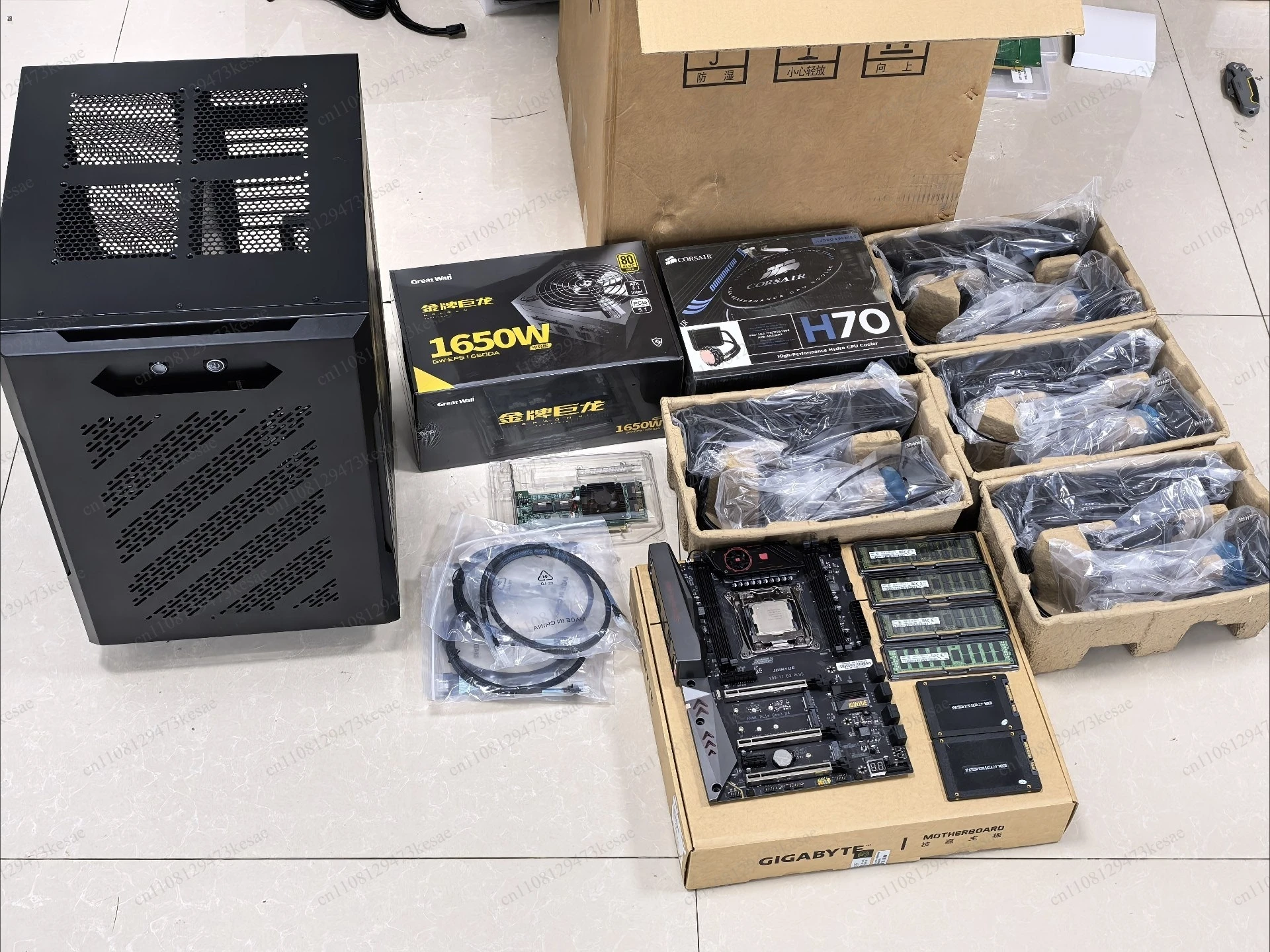 V100 32GB SXM2 Water-Cooled GPU Workstation 128GB HBM2 900GB/s Bandwidth AI Deep Learning Server