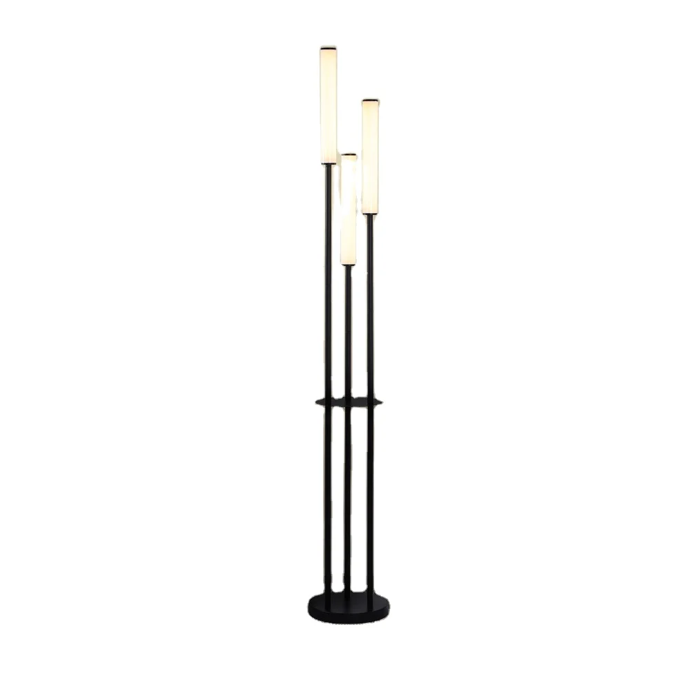 Luxury designer metal 3-head cylindrical floor lamp simple standing floor lamp living room bedroom modern LED floor lamp