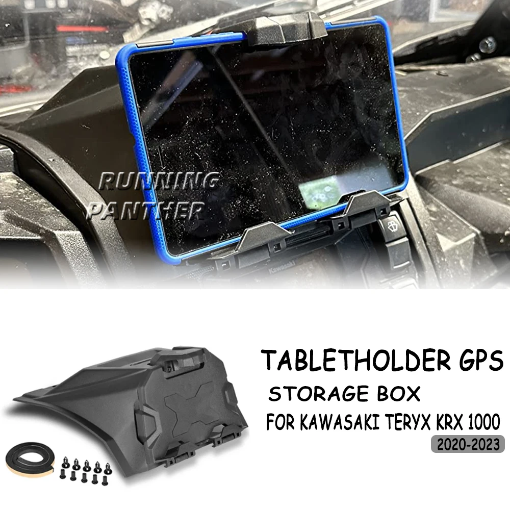 Electronic Device Tablet Phone Holder for Kawasaki Teryx KRX 1000 2020-2023 Accessories Storage Box Organizer Tray