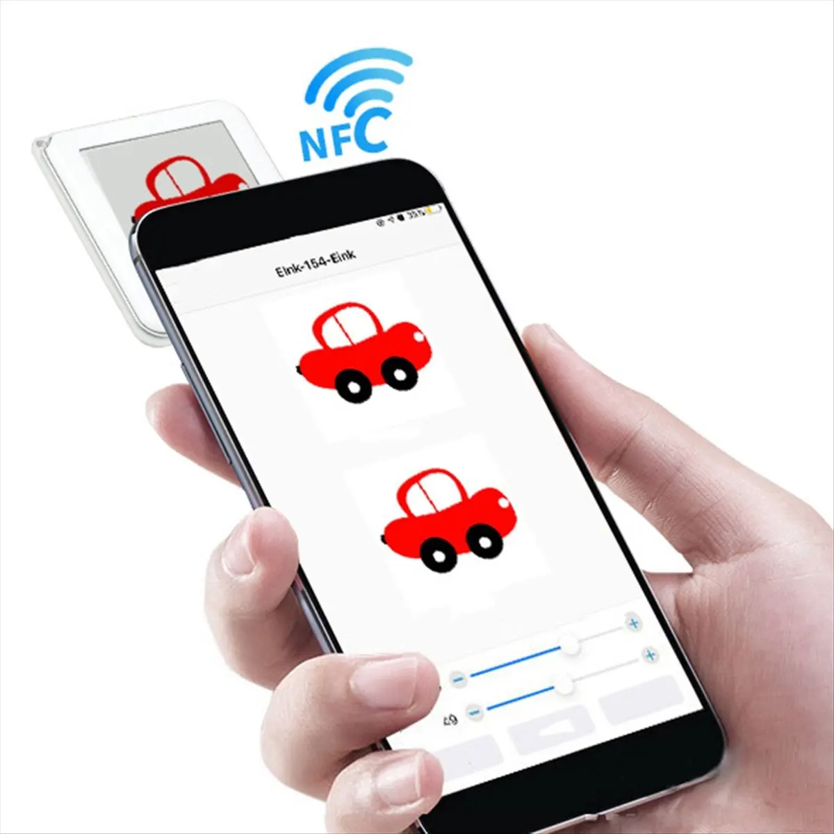 Dynamic 1.54 Inch Epaper Screen NFC Powered E Paper E Ink Tag Battery Free NFC Label DIY Digital Picture Frame Digital Price Tag