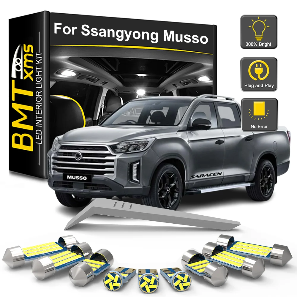 

BMTxms Car LED Interior Light Bulb Kit Lamp For Ssangyong Musso Sports Grand 2012-2014 2015 2016 2017 2018 2019 2020 2021 2022