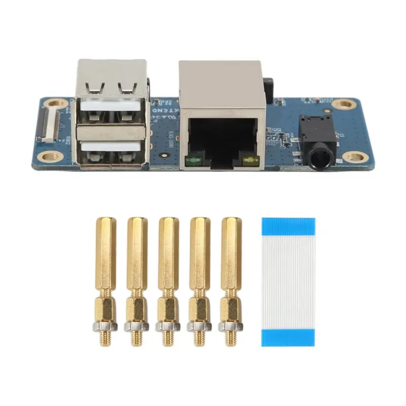 Efficient For Orange Pi Zero 2 W Expansion Board Interface Board 100M Network Port+USB 2.0+Analog Audio And Video Interface