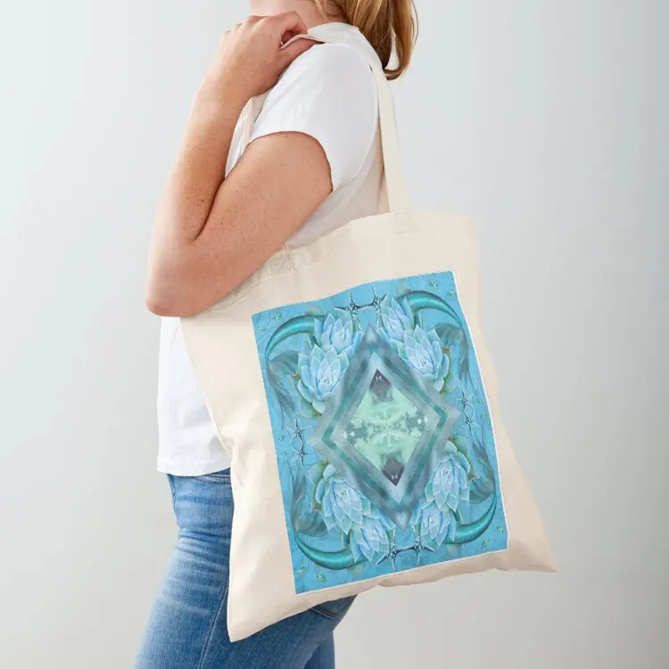 

RAINBOW CONNECTION (Series 2) - LIGHT BLUE Tote Bag Women's beach bags shopping cart bags Canvas stote bag shopper bags