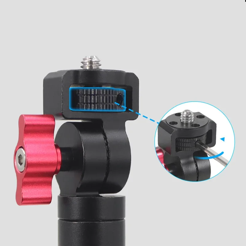 360 °   ダンピング回転三脚ボールヘッドカメラホルダー三脚アダプタークイックリリース磁気ベース Gopro 13 DJI Insta360 用