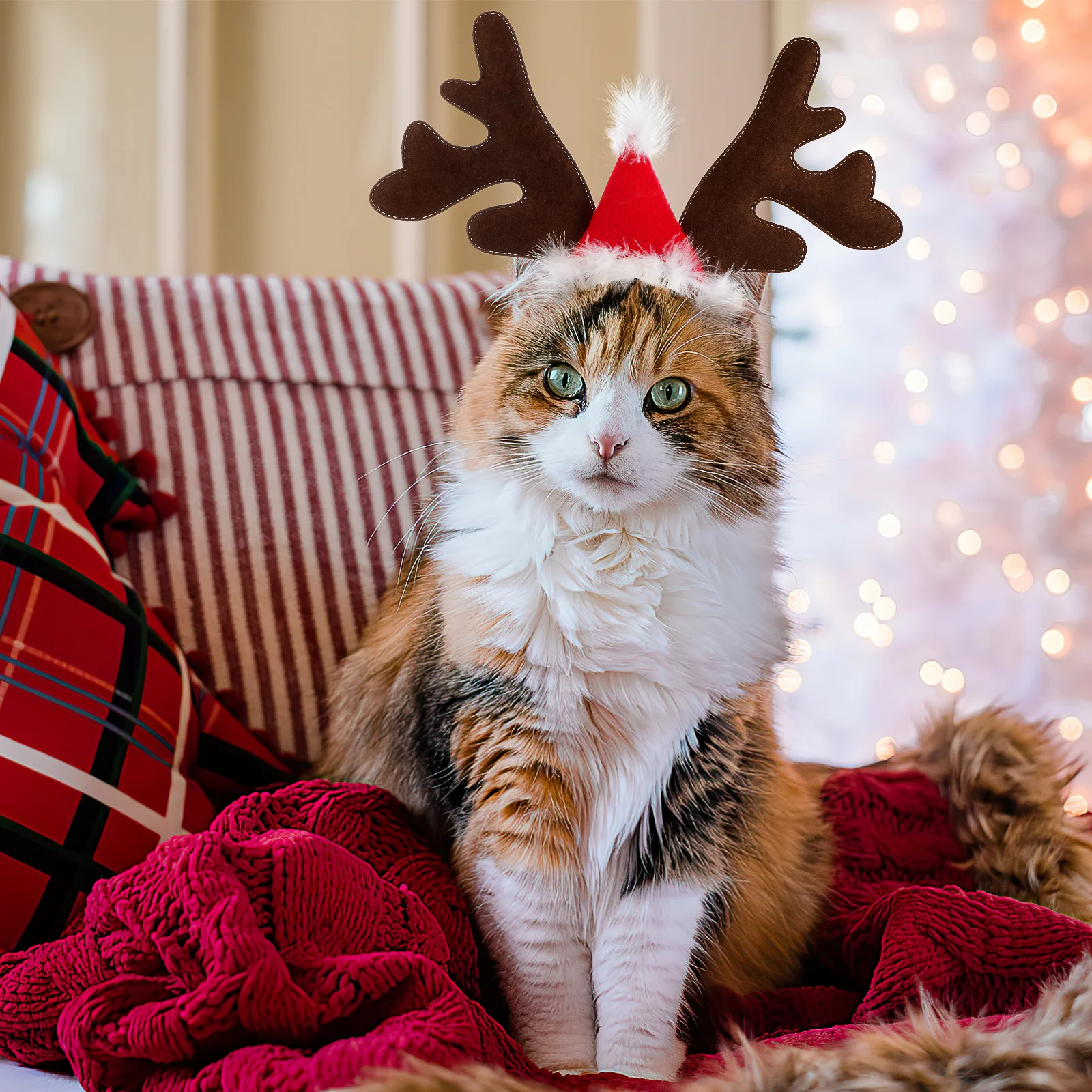 

VALICLUD 1pc Christmas Reindeer Headband for Kids Pets Elk Hairpin Holiday Costume Accessory Fashion Hoop Creative Gift