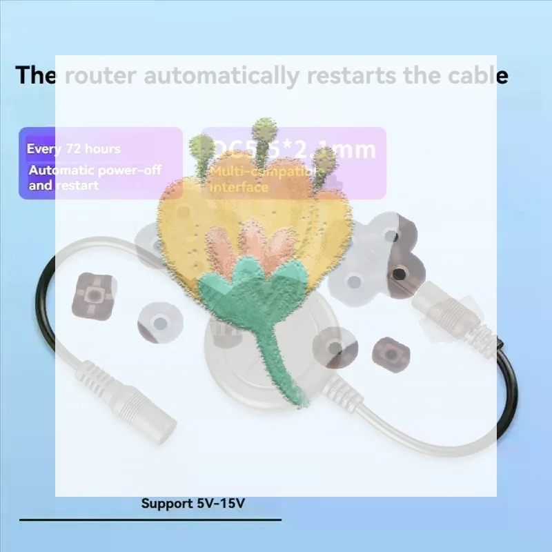 WiFi Router Reset Rebooter Automatic Restart Cable 72 Hours For WiFi Bridge/Cat/Router/Repeater Rebooter Off Reset Control Line
