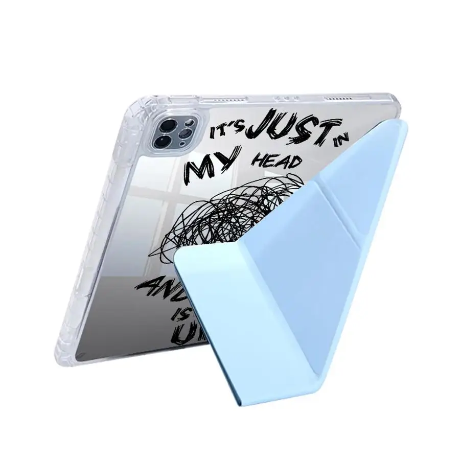 Y-Fold Holder Cover Tablet Case For iPad Pro 11th 10th 9th 8th 7th 12.9inch Pro 2025 Air 4 5 M3 M2 1 2 M4 11inch Mini 6 7 Bad