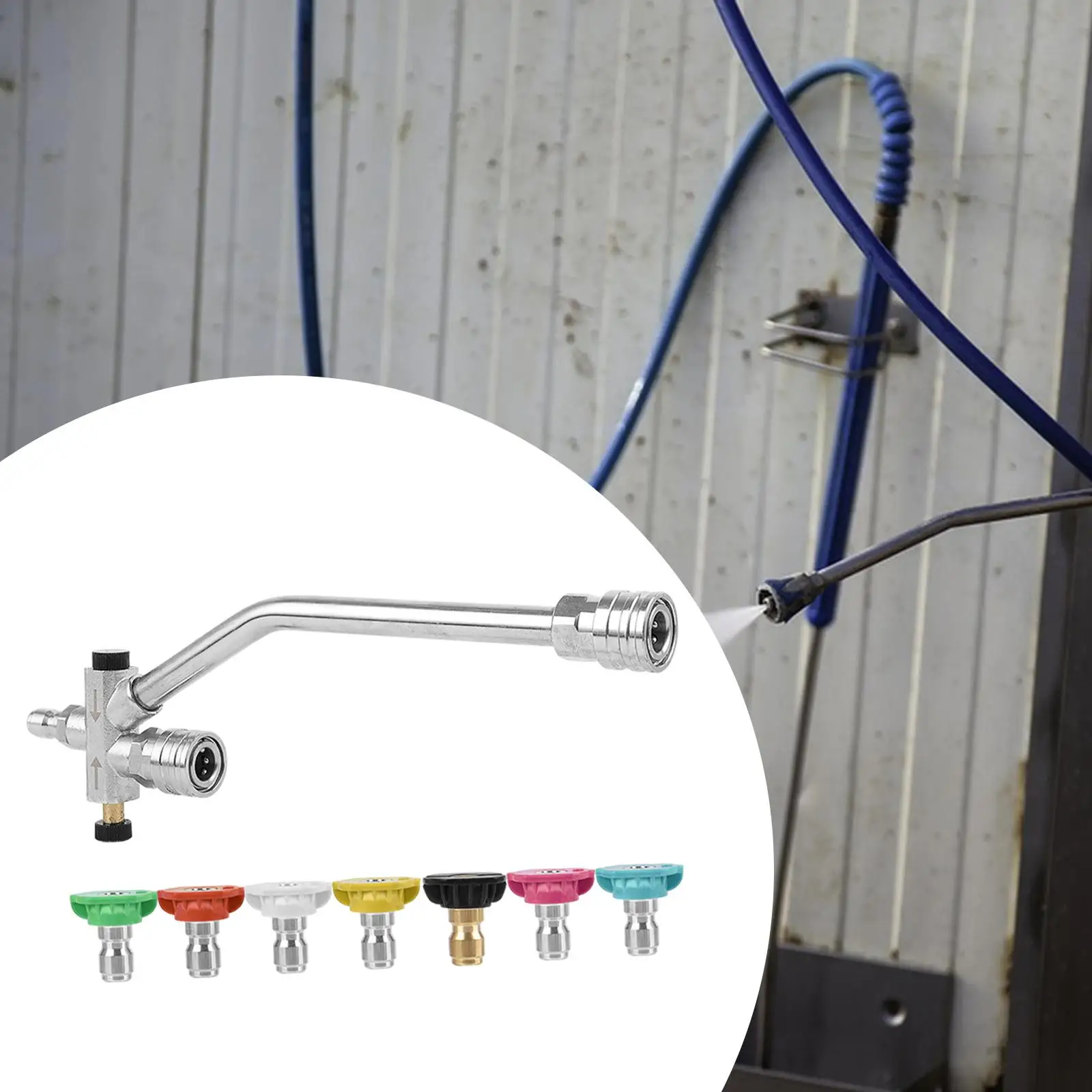 

Двойной соединительный наконечник, двойной наконечник, насадка для мойки высокого давления, прочный автомобильный распылитель пены для чистки дома, аксессуар с двойным разъемом