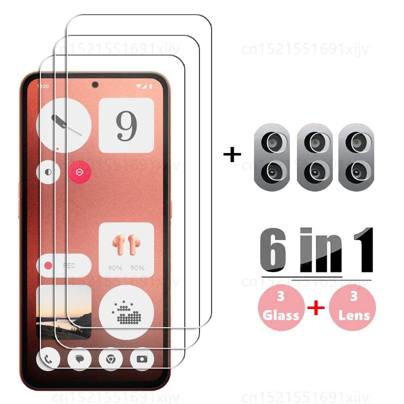 

6in1 Glass For Nothing CMF Phone 1 Tempered Glass Nothing CMF Phone 1 Screen Protector Protective Lens Film Nothing CMF Phone 1