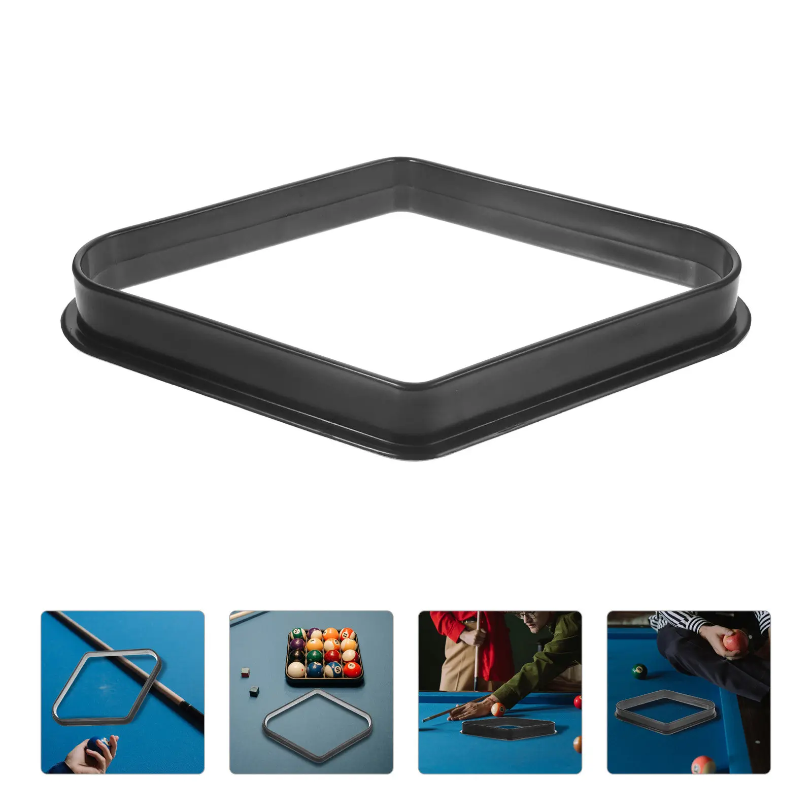 

Pool Table Balls Rack Strong Rhomb Billiard Frame Wear Resistant Lightweight Storage Solution for Snooker and Billiards