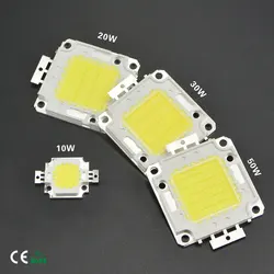 2 sztuk/partia wysokiej mocy zintegrowana lampa LED COB 10W 20W 30W 50W 100W dioda SMD białe ciepłe białe światło diod reflektor punktowy