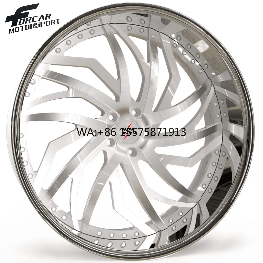 

Deep Concave Two-Piece Passenger Car 18 19 20 21 22 23 24 Inch Custom Unique Design Forcar Motorsport Aluminum T6061 Wheels Rims