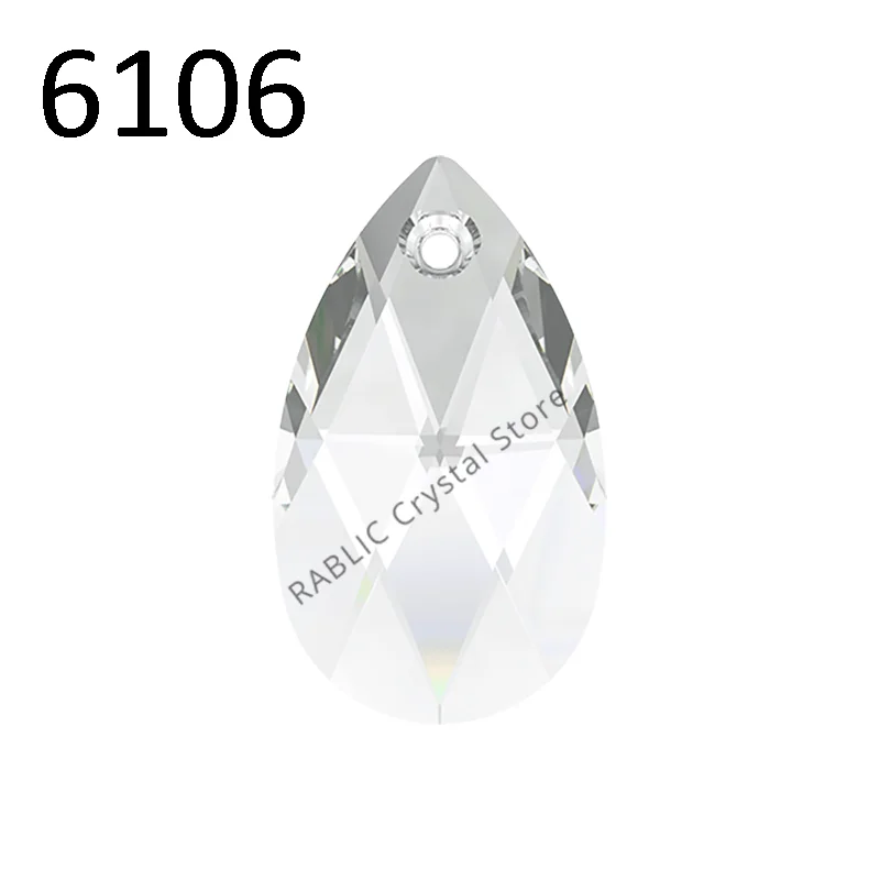 (1 piece) 100% Original 6106 Pear-Shaped Pendant from Austria Loose Beads Charms for DIY jewelry making