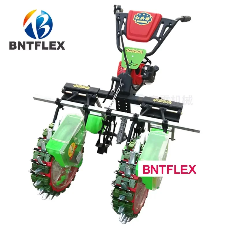 Gasoline engine self-propelled double-row multifunctional planter, corn, cabbage planting machine