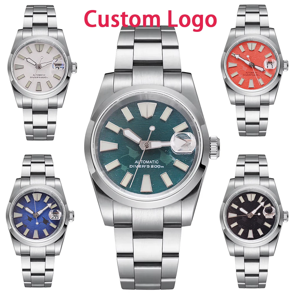 

NH35 36mm/40mm Automatic Watch Waterproof Men's Mechanical Automatic Watch Stainless Steel Bracelet Sapphire Crystal