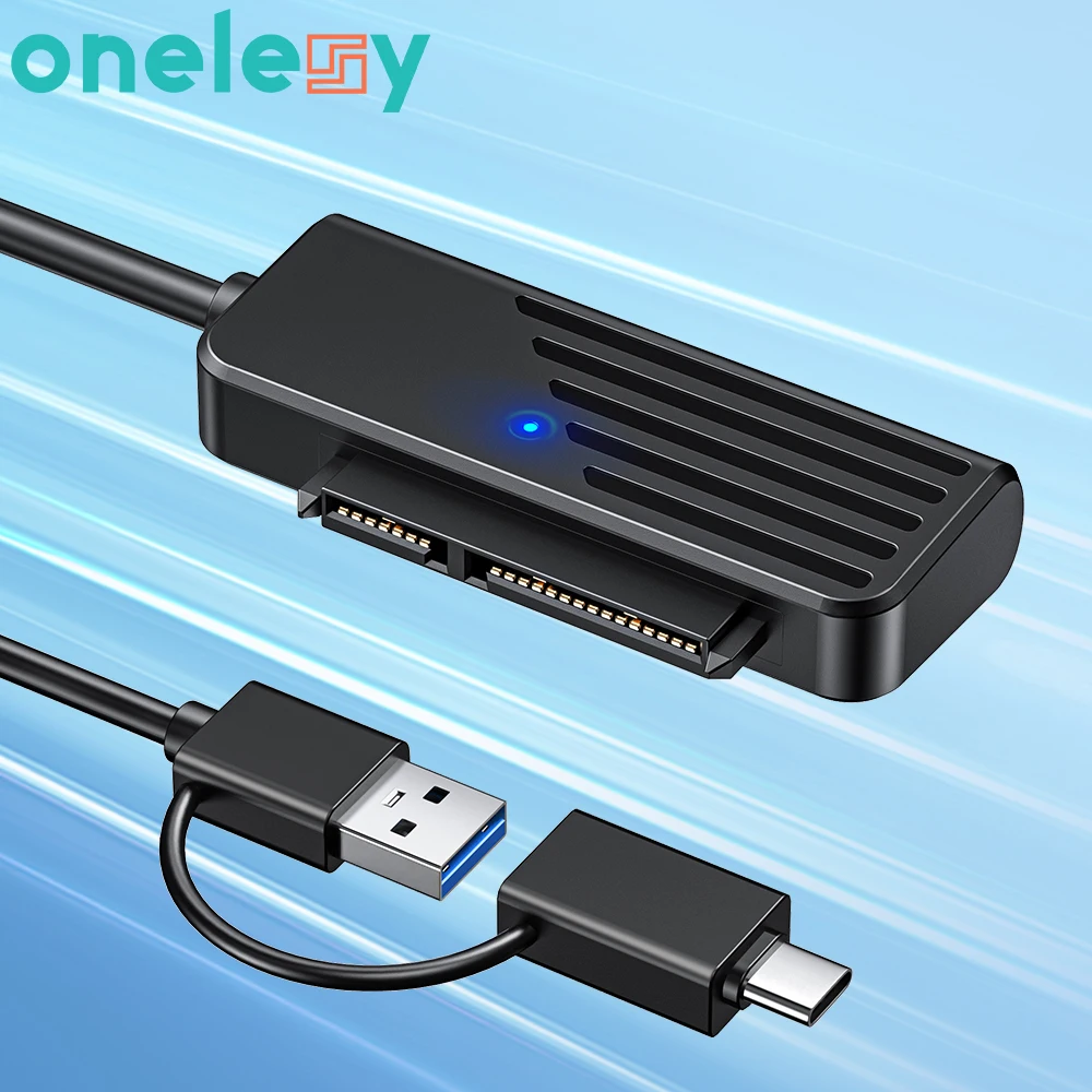 

Onelesy SATA to USB Adapter 2-in-1 USB3.0 Type-c to SATA for 2.5" Inch HDD Hard Disk Data Transfer USB SATA Converter for Laptop