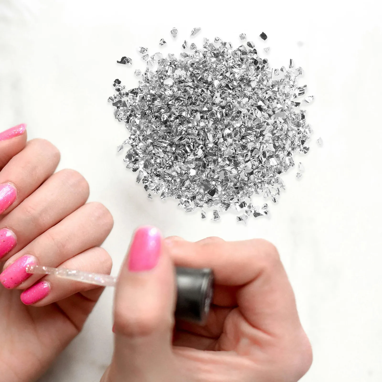 1 Bag Shine Glitter Fragments Crushed Gemstone Glitter for Nails Art Crafts Resin Tumbler Decoration DIY Creative Materials
