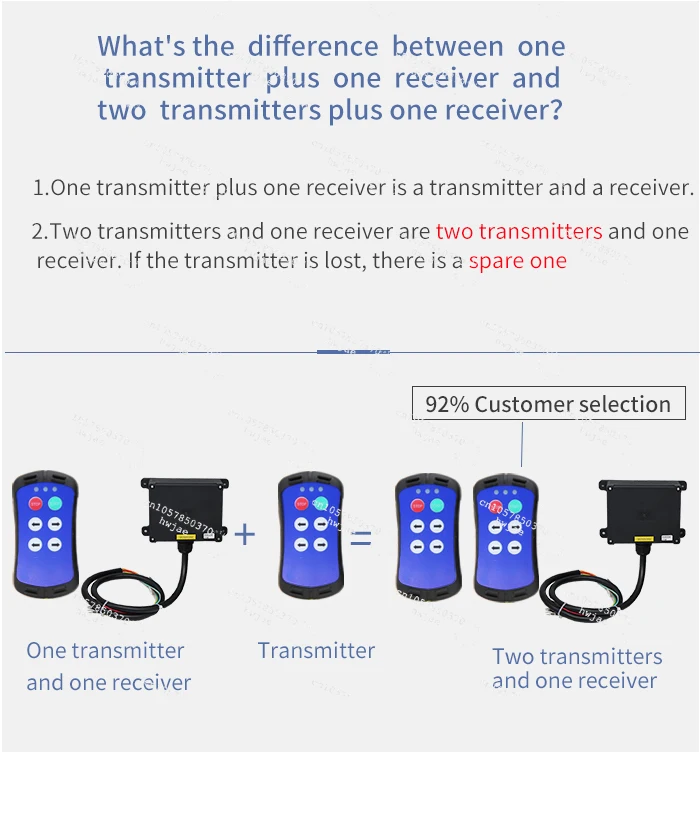 Customized A400 Electric Hoist 4 Buttons DC24V Remote Control for Industrial Crane Durable Fashion Crane Remote Control