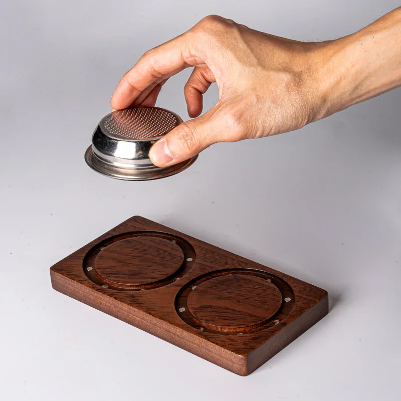 

Доска для хранения чаши для кофейного порошка, магнитная настенная основа, 58 мм, одинарная сервировочная двойная сервировочная миска для порошка, глухая стойка для чаши