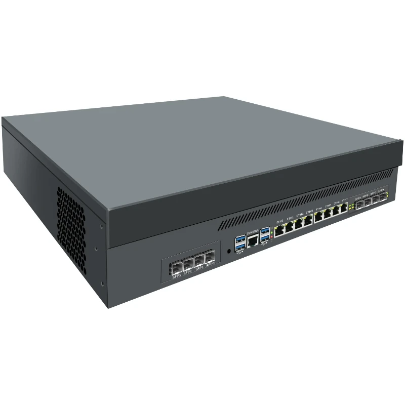 2U industrial computer soft routing 2.5G network interface card can expand 8 10G optical ports, dual 100G