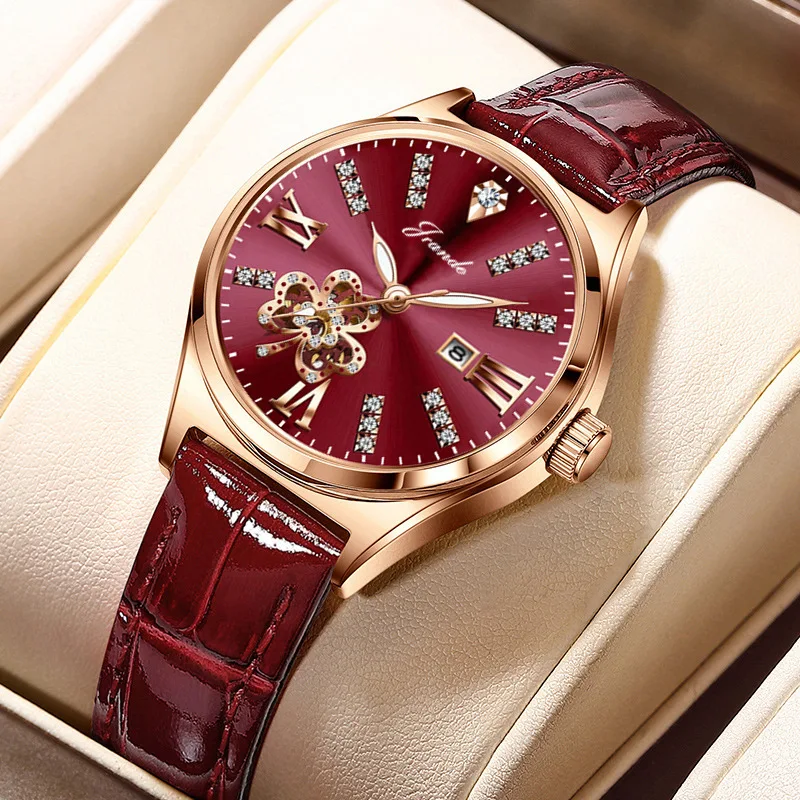 

Luxury Women'SNew Light Luxury High-End Exquisite WatchWomen'S Leather Strap Wristwatch Creative Gift For Women Women'S Jewelry.
