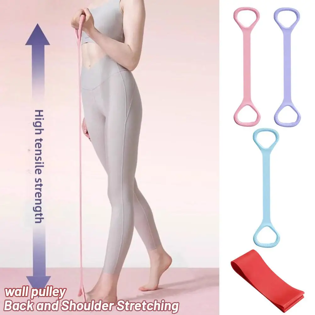 Elastic Stretch Band Training Auxiliar Muscle Stretching Yoga Resistance Bands Fitness Women's Clothing Pilates Home Access P9Y5