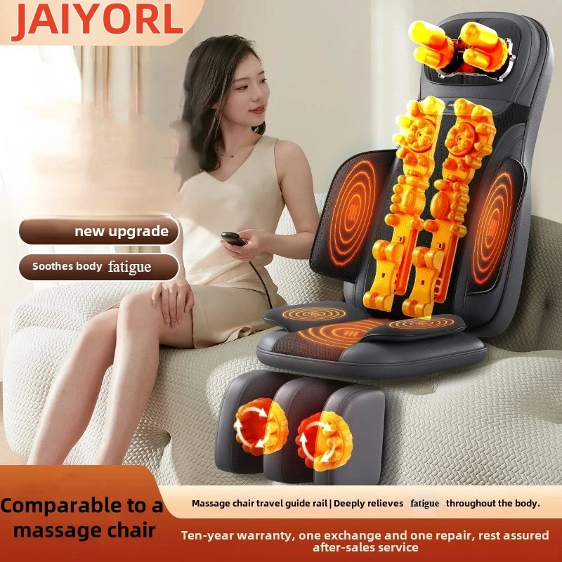 Multifunctional Massage Cushion Full Body Electric Shoulder Neck Waist Back Kneading Vibrations Massage Chair With Heat Removabl