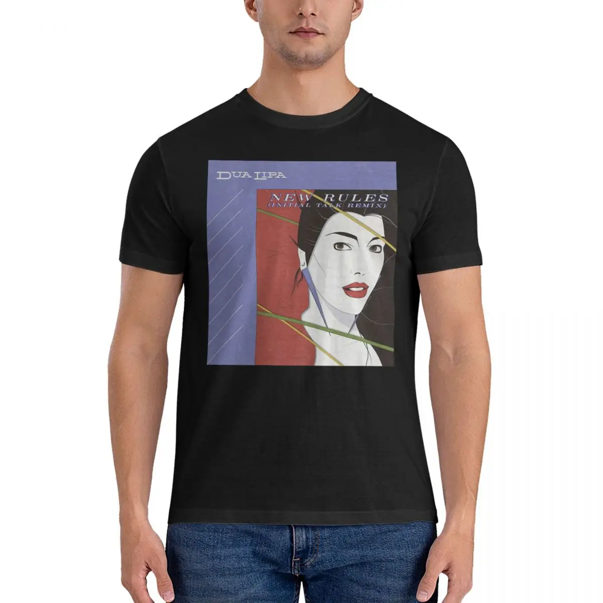 Fan T Shirt for Men Cotton Funny T-Shirts Crew Neck D-Dua Lipa Singer Tees Short Sleeve Clothes Adult