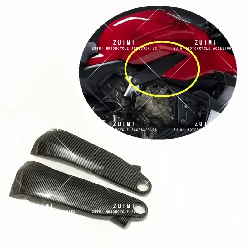 

Fit For Ducati Streetfighter V4 V4S V4R 2020 2021 Frame Cover Body Side Cover Fairing Carbon Fiber Paint Replacement parts