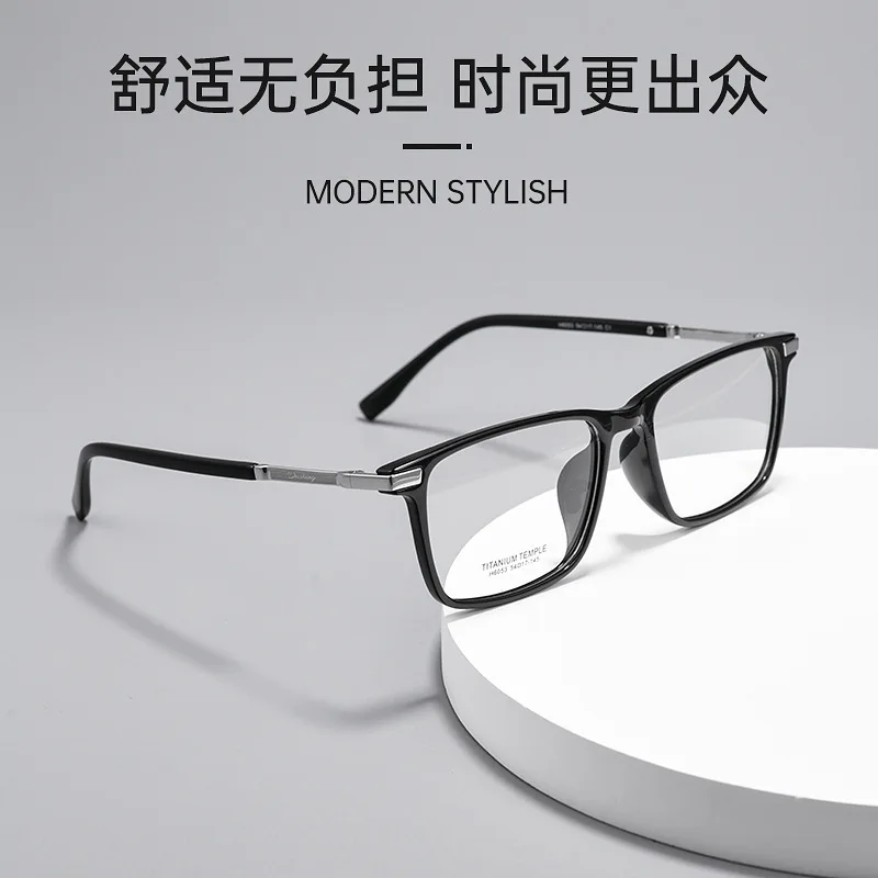 Logorela 6053 إطار نظارات من التيتانيوم للنساء والرجال وصفة طبية نظارات كلاسيكية نظارات دائرية لقصر النظر إطارات بصرية نظارات