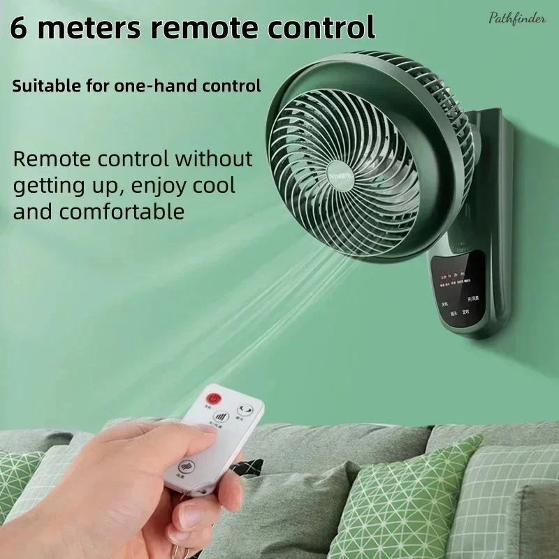 Skyworth small fan. Household. Wall-mounted. Punch-free. Air circulation. For kitchen/bathroom. Wall shaking fan.