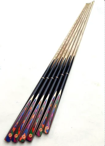 

Small-headed Chinese black eight snooker colorful split billiard cue