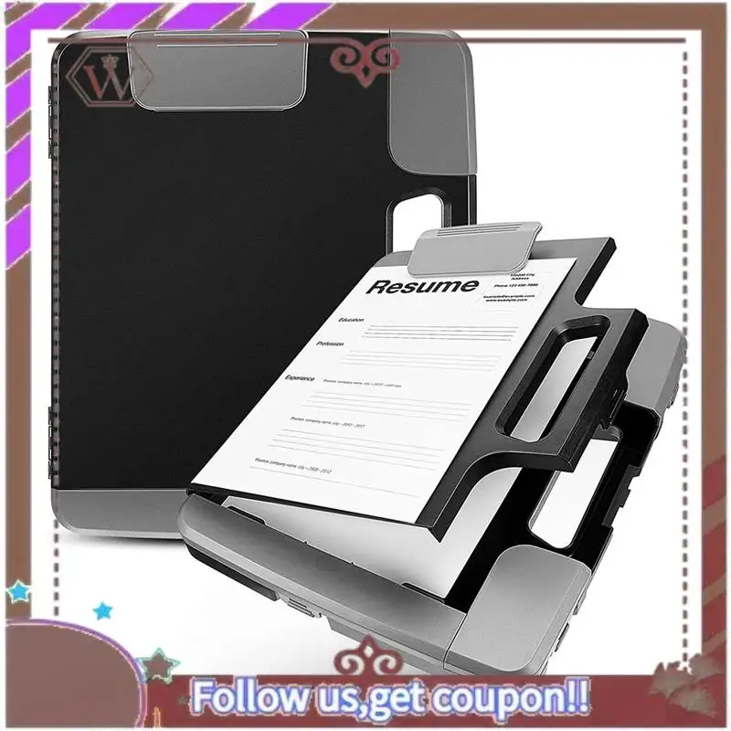 أحدث حافظة سوداء مع حافظة تخزين بلاستيكية مع مقبض تخزين البناء الموثق 14.4X12.1X2.44 بوصة