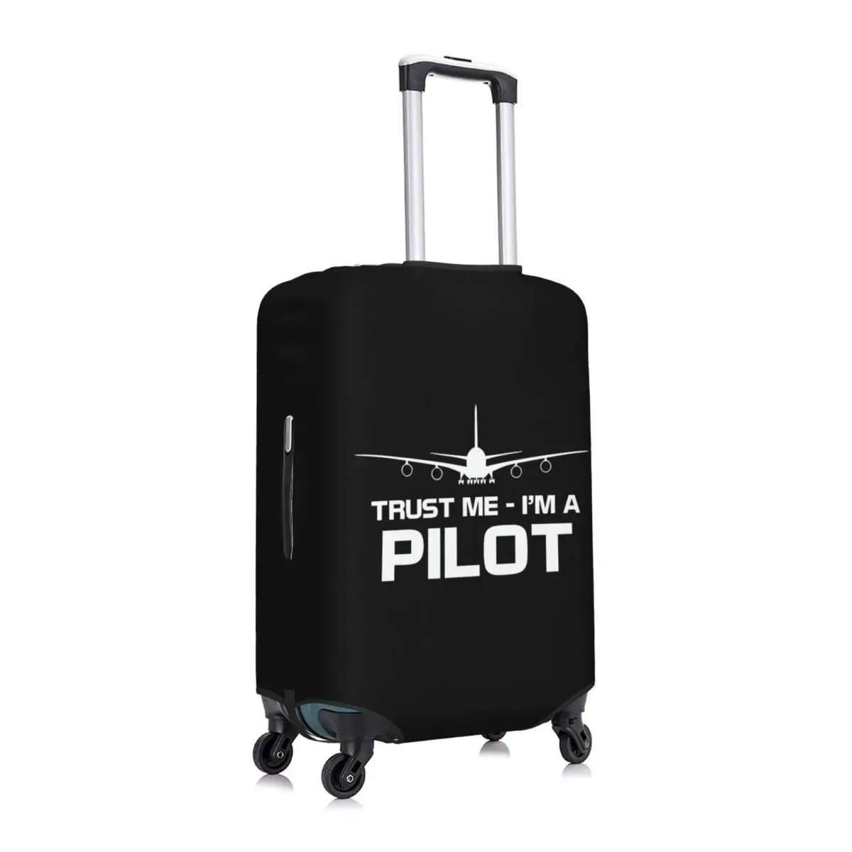 Custom Trust Me IM A Pilot Luggage Cover Plane Flying Aeroplane Aviation Gift Suitcase Protector Covers Suit For 18-32 inch