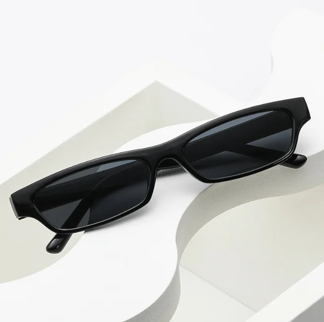 Kleine Rechteck Sonnenbrille Frauen Neue Retro Quadrat Schmale Rahmen Sonnenbrille Trendy Vintage Streetwear Brillen UV400 – Detail 6