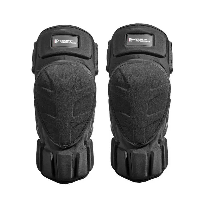 

Black Motocross Knee Pads Motorcycle Knee Guard Comfortable Motorcycle Knee Protector Safety Guards Ventilate Four Season