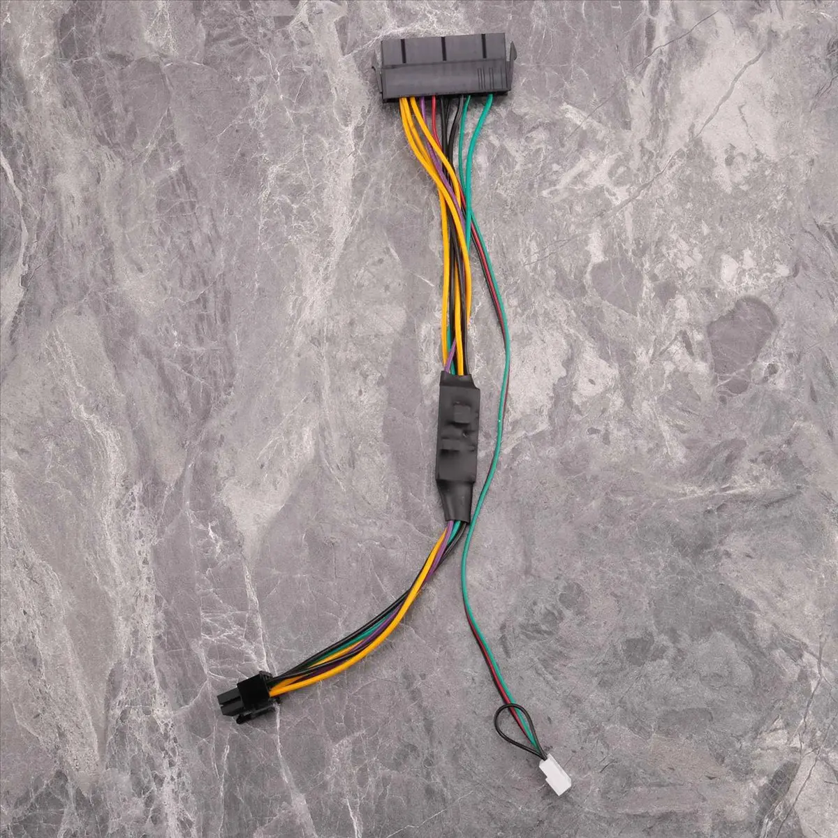 (DT37) ATX PSU Power Supply Cable PCIe 6 Pin to ATX 24 Pin Power Supply Cable 24P to 6P for HP 600 G1 600G1 800G1 Mainboard