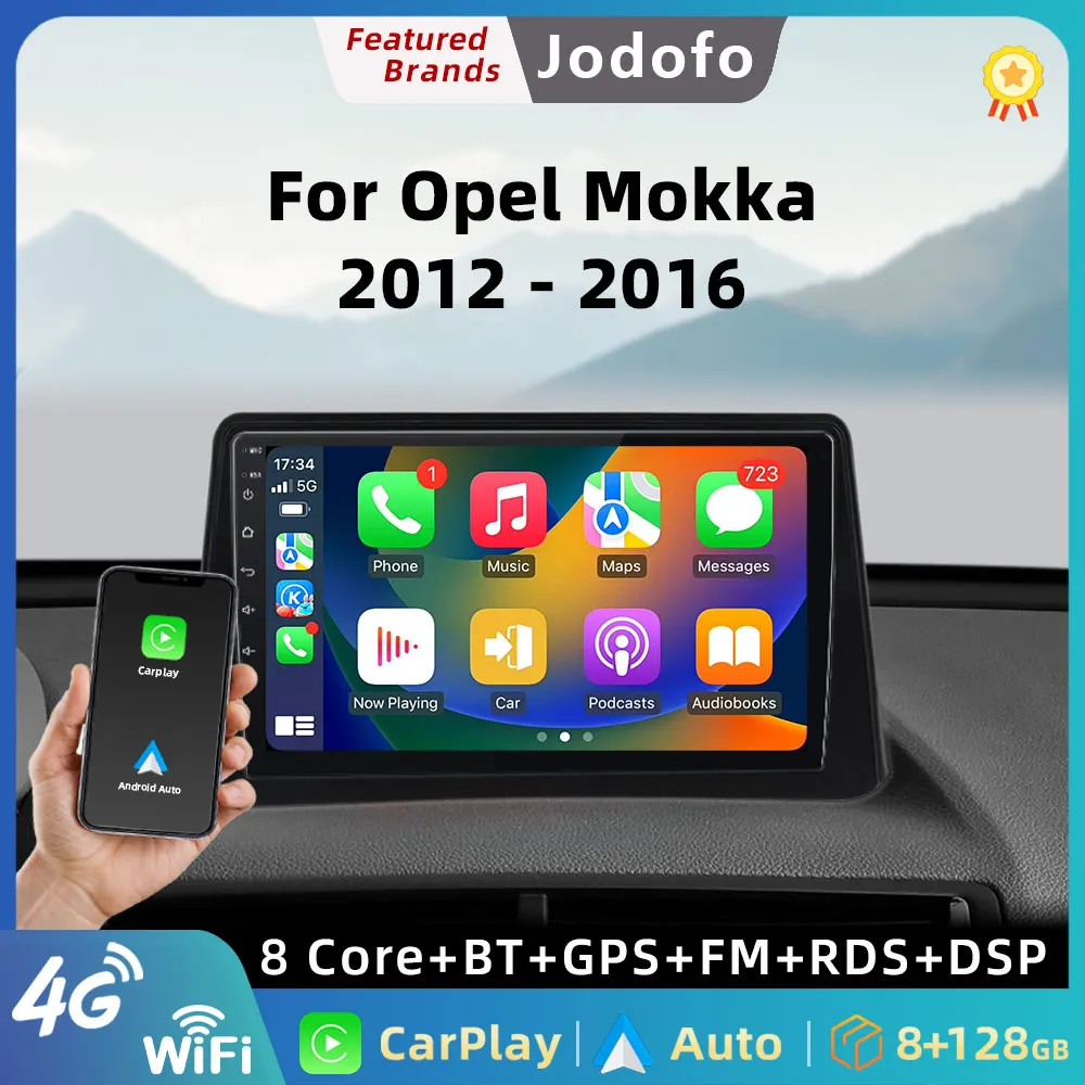 

Car Android 13 Carplay Radio Multimedia Player For Buick ENCORE 2013/Opel Mokka 1 2012-2016 DSP Autoradio Video GPS Navi WIFI