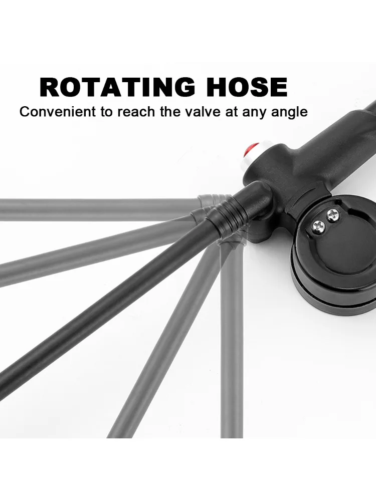 AliExpress LIXADA 300PSI High Pressure Bike Tire Inflator Air Pump Bike Shock Pump with Pressure Gauge for Bicycle Fork and Rear Suspension